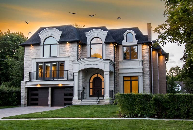 25 Glenborough Park Cres, North York: A Dual Staircase, Book-Matched Stone Fireplaces and a Walkout Lower Level