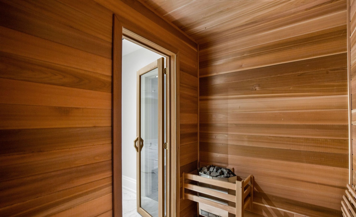 Herringbone hardwood flooring detail