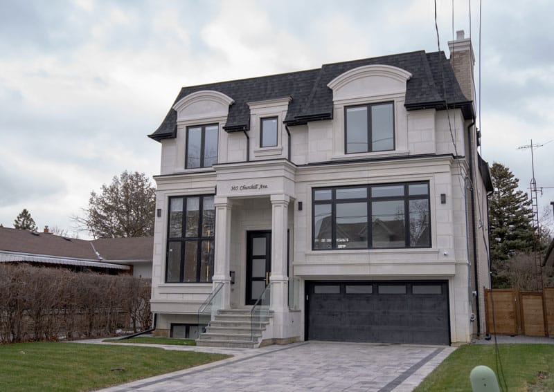 305 Churchill Ave, North York: French Roofline, Reeded Walnut Accents and Custom Marble from Main Floor to Lower Level