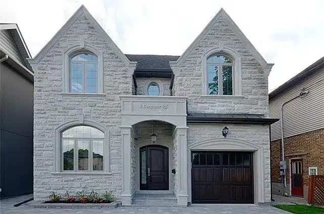 6 Longspur Rd, Toronto: Twin-Gabled Stone Facade, a Two-Tone Kitchen and an Oak-Panelled Study in East York