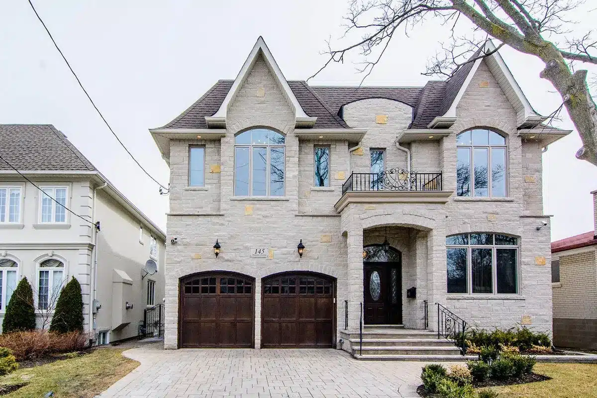 145 Maxome Ave, North York: Leaded Glass Entry, Wrought Iron Staircase and a Marble Ensuite Beneath a Skylit Dome